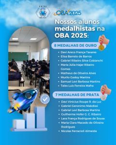 MEDALHISTAS DA OBA